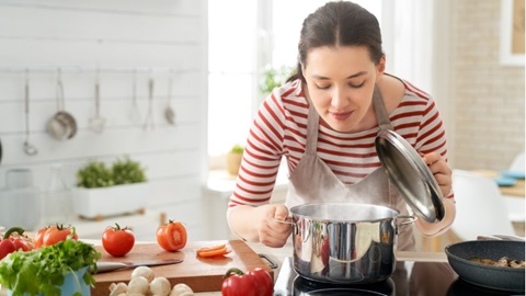 cuire les aliments pour une alimentation saine